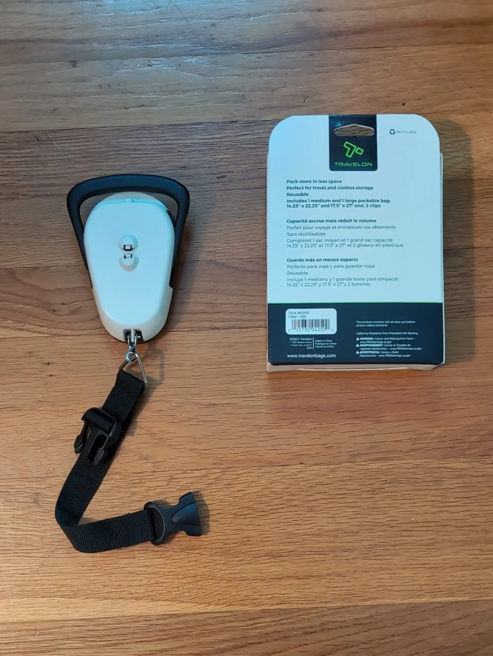 Travelon Compression Packing Bags(2) & G-Force Luggage Scale